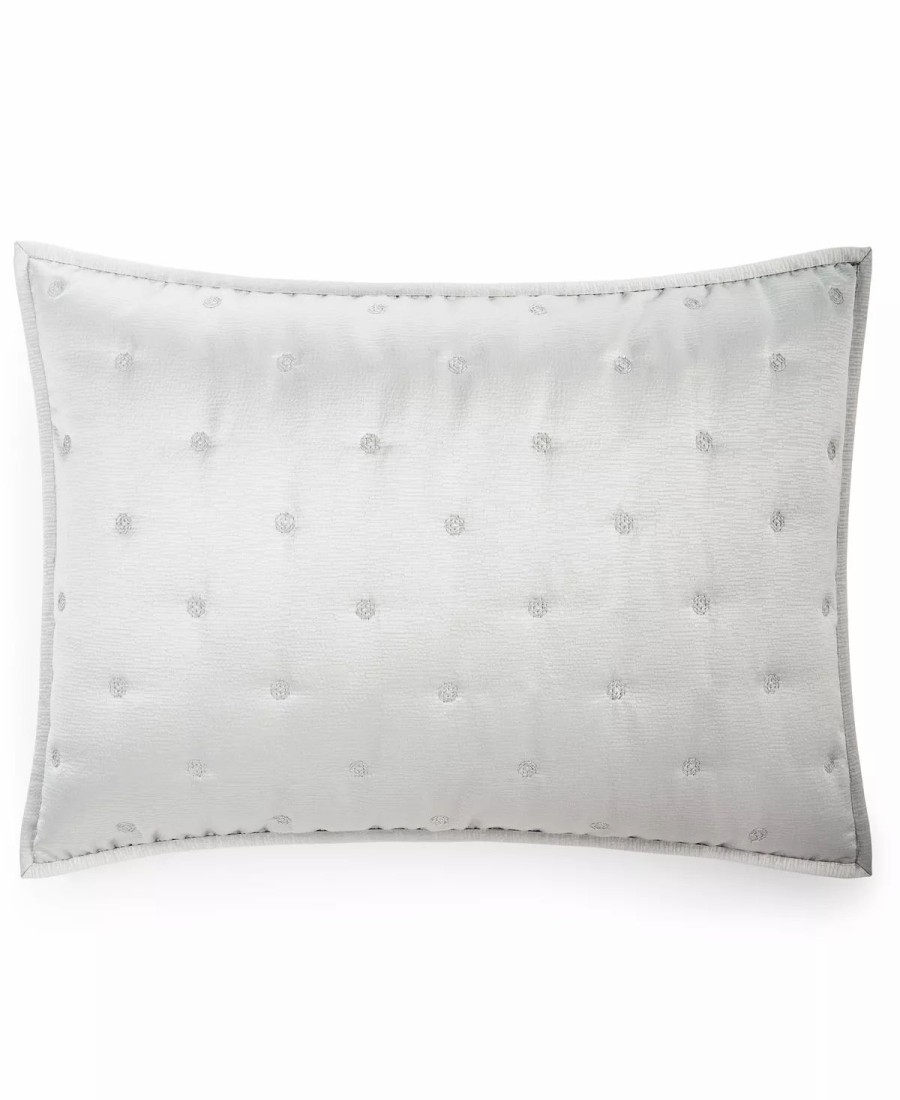 * Hotel Collection Mineral Quilted Sham, Standard, Created For Macy'S Grey Designer Bedding