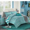 * Chic Home Laredo 8-Pc Twin X-Long Comforter Set Aqua Comforter Sets