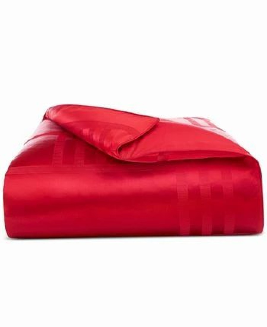 * Hotel Collection Structure Duvet Cover, King, Created For Macy'S Red Duvet Covers & Sets