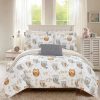 * Chic Home Owl Forest 8 Piece Full Bed In A Bag Comforter Set Grey Comforter Sets