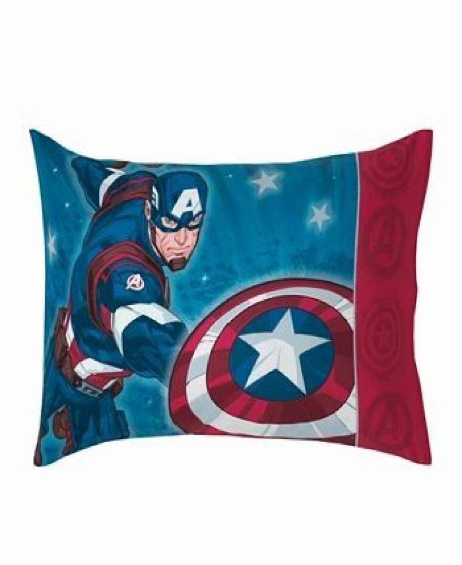 * Disney Marvel Captain America 4 Piece Toddler Comforter Set Red Comforter Sets