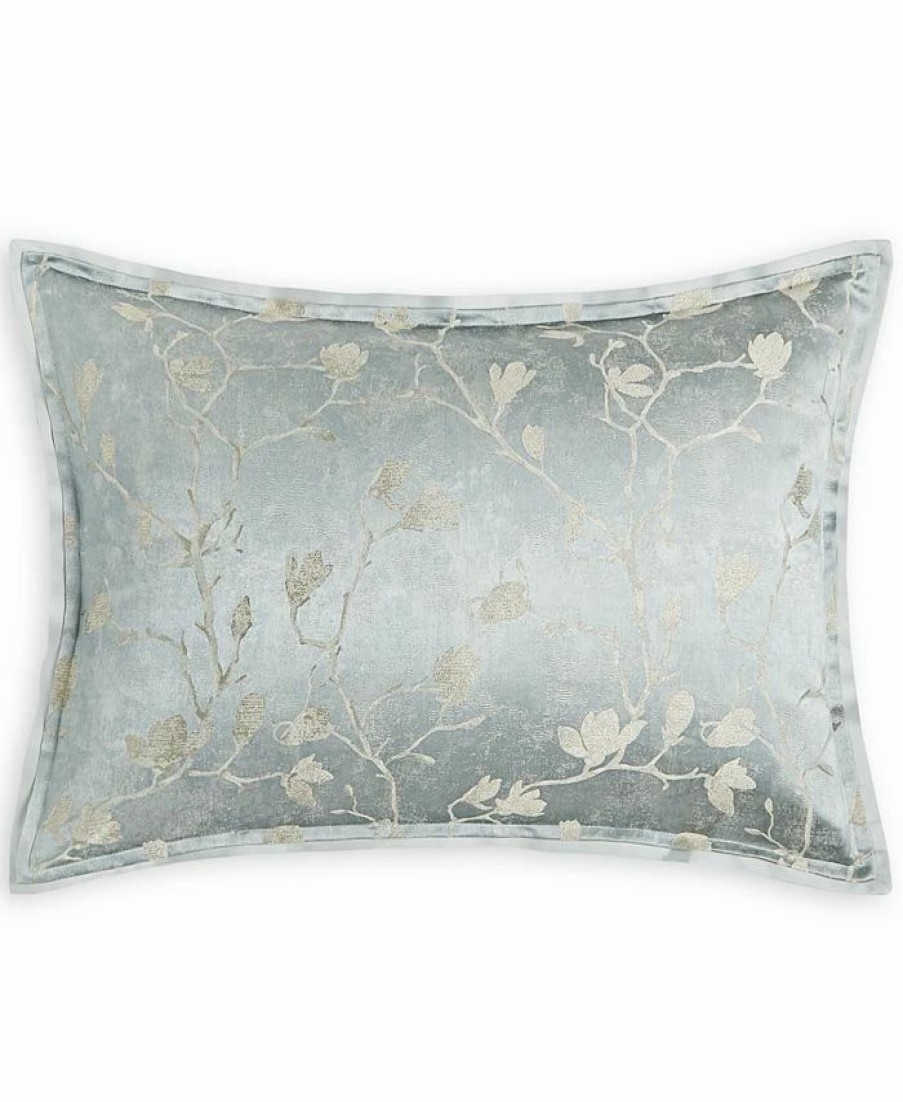 * Hotel Collection Sakura Blossom Sham, King, Created For Macy'S Slate Blue Designer Bedding