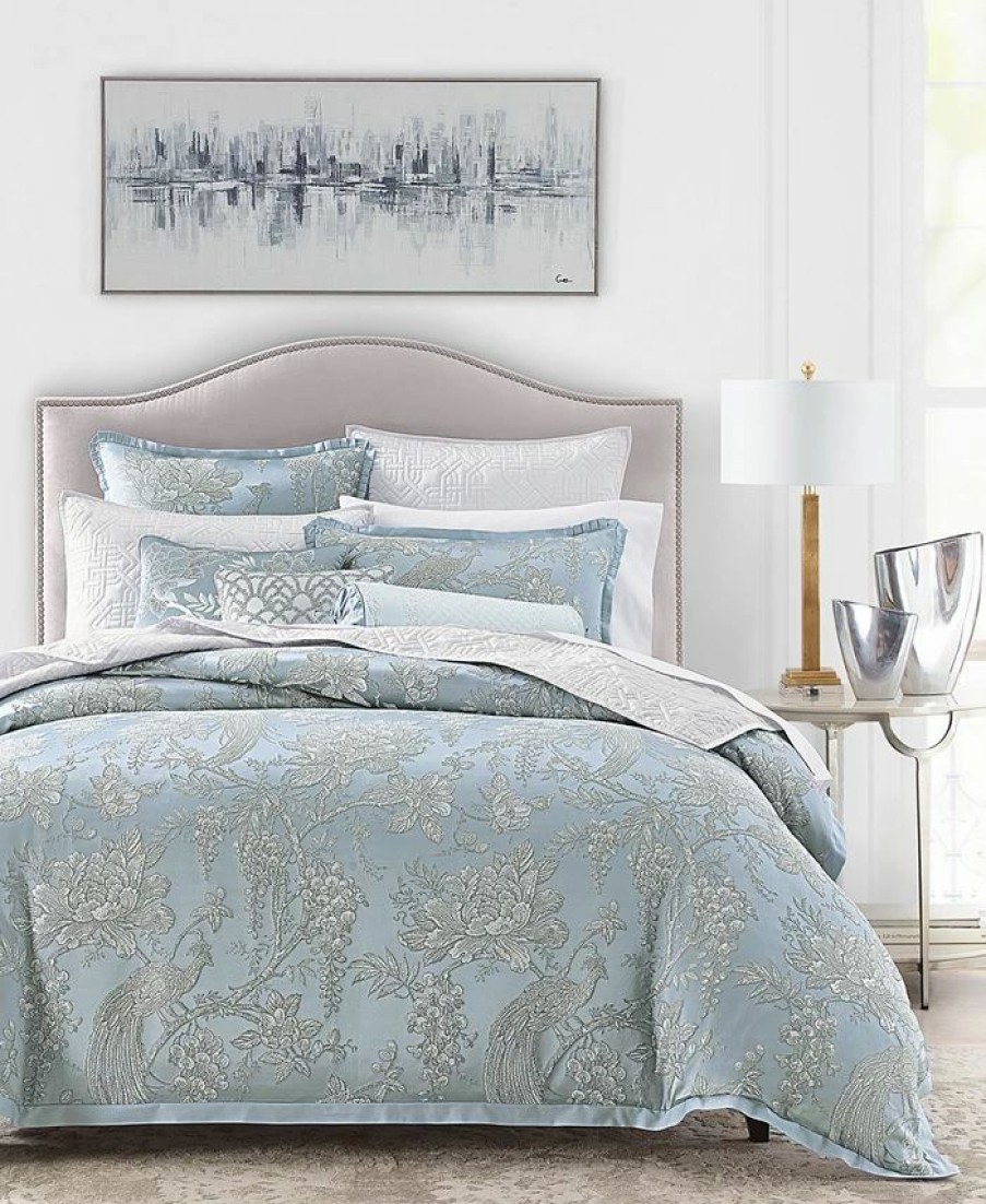 * Hotel Collection Peony Lane Comforter, Full/Queen, Created For Macy'S Blue Comforters: Fashion