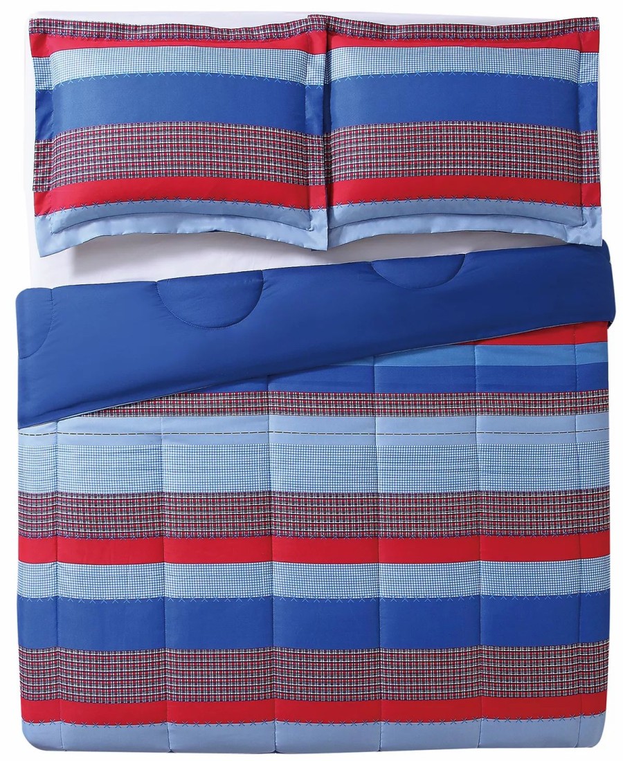 * My World Sebastian Reversible 2-Pc. Stripe Twin Comforter Set Multi Comforter Sets