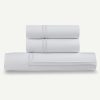 * Ella Jayne 100% Cotton Percale 3 Piece Duvet Set With Satin Stitching Full/Queen Duvet Covers & Sets