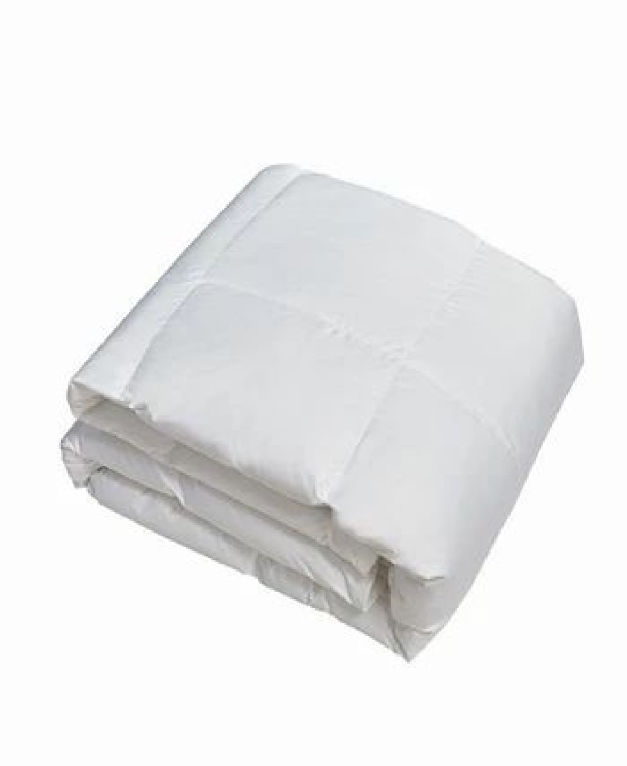 * Kathy Ireland Ultra-Soft Nano-Touch Light Warmth Down Fiber Comforter, Full/Queen White Comforters: Fashion