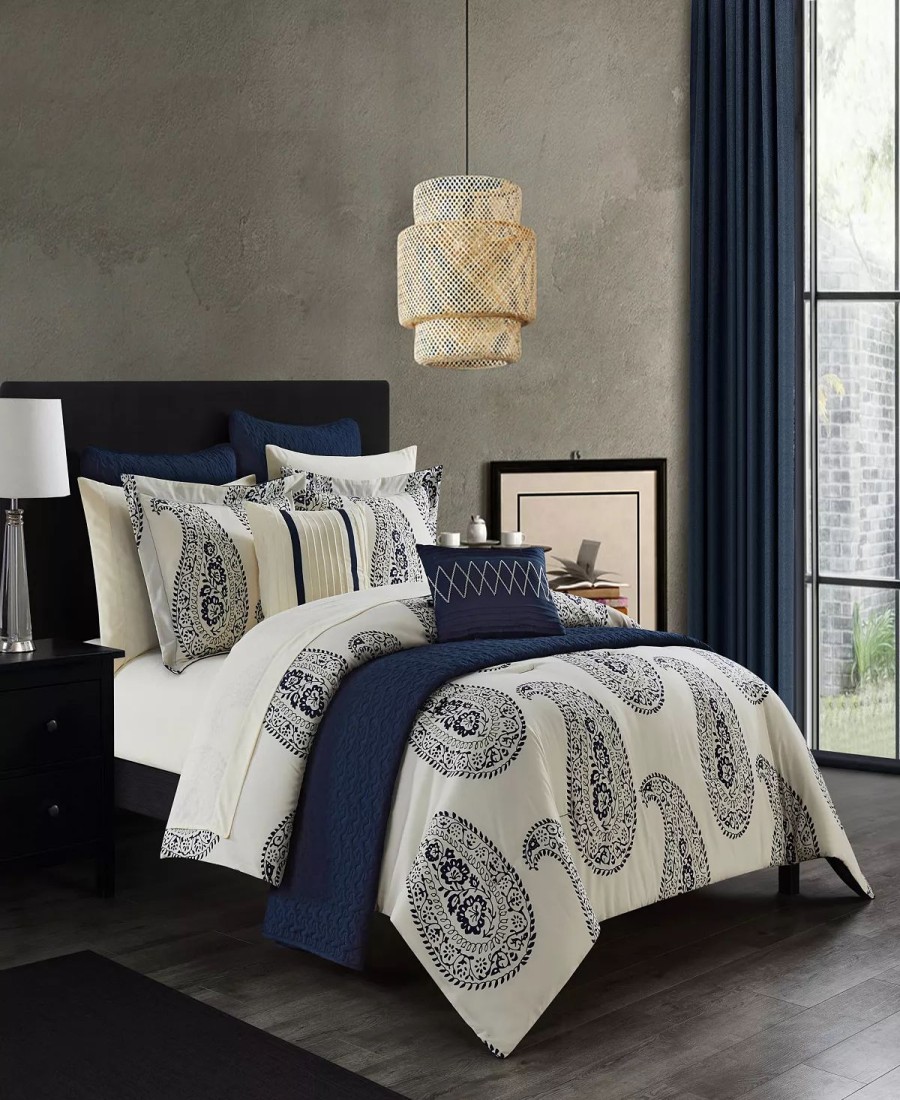 * Chic Home Maison Comforter Sets Navy Comforter Sets