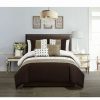 * Chic Home Lainy 5 Piece Queen Comforter Set Brown Comforter Sets