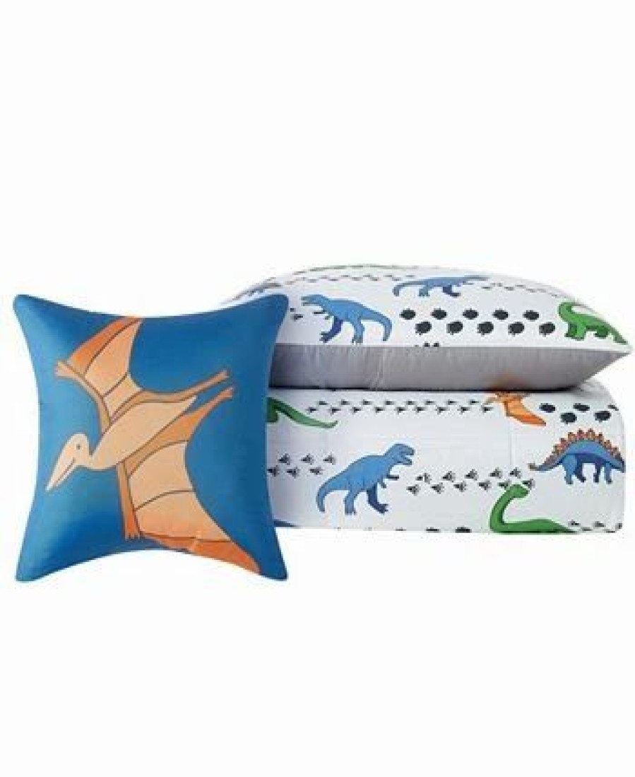 * My World Dino Tracks Twin 3 Piece Comforter Set Multi Comforter Sets