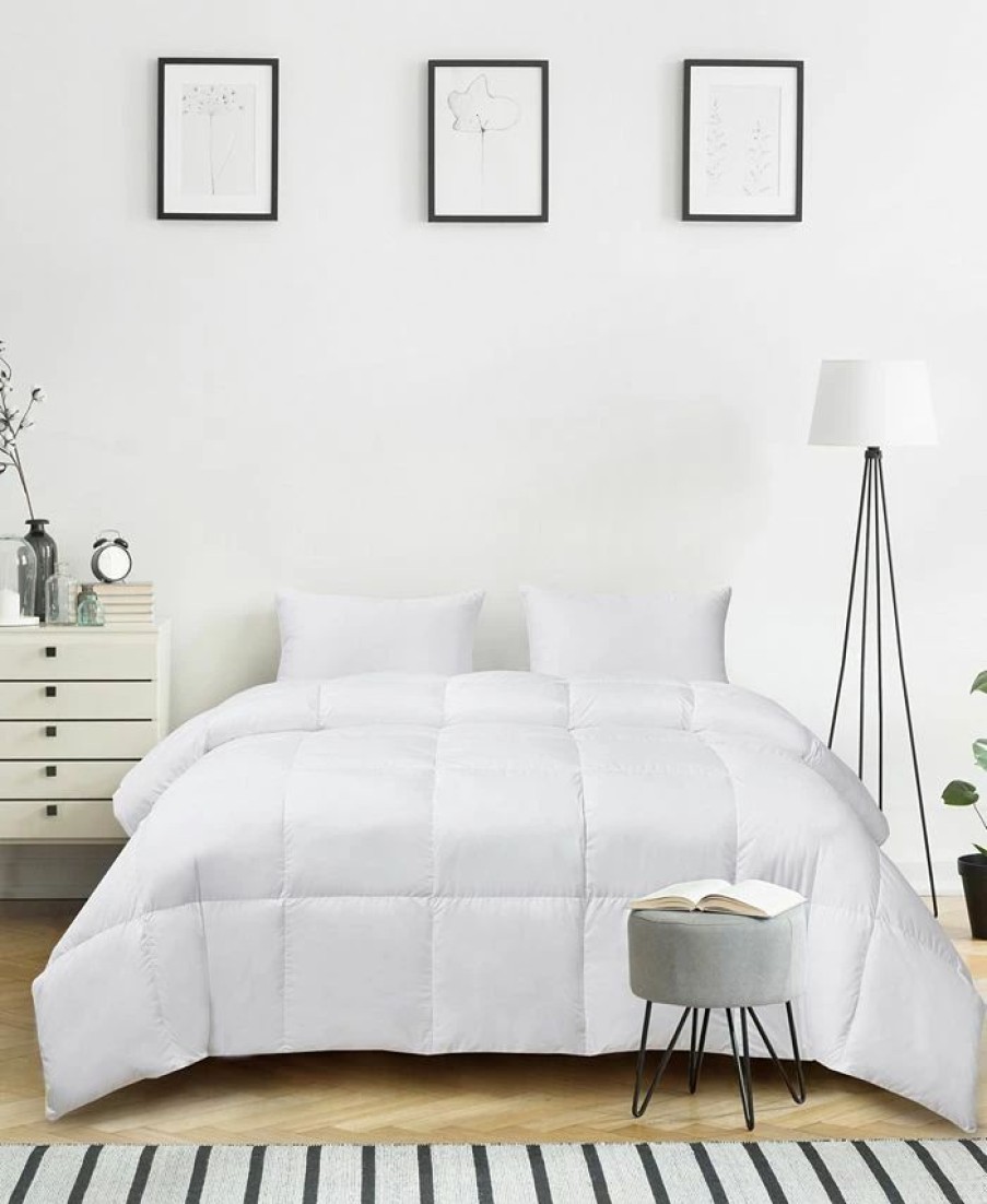 * Kathy Ireland Ultra-Soft Nano-Touch All Season Down Fiber Comforter, King White Comforters: Fashion