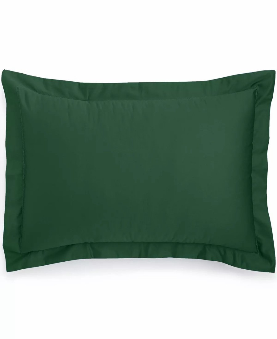 * Charter Club 550 Thread Count 100% Cotton Sham, King, Created For Macy'S Winter Pine (Green) Designer Bedding