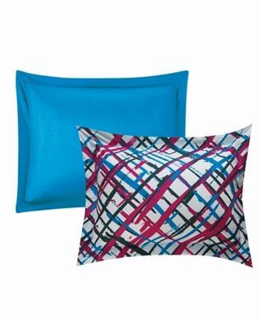 * Chic Home Abstract 9 Piece Full Bed In A Bag Comforter Set Fuschia Comforter Sets