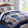 * My World Denim And Khaki Sports Twin Comforter Set Multiple Comforter Sets