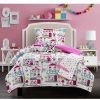 * Chic Home Kid'S City 5 Piece Full Comforter Set Pink Comforter Sets