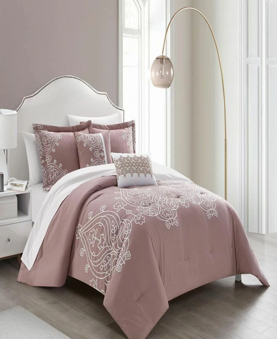 * Chic Home Gigi 9 Piece Comforter Set, Queen Comforter Sets