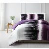 * Vince Camuto Home Mirrea Full/Queen Comforter Set White/Purple Comforter Sets