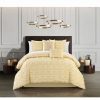 * Chic Home Ahtisa 5 Piece Queen Comforter Set Yellow Comforter Sets