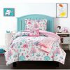 * Chic Home Elephant Garden 4 Piece Twin Comforter Set Pink Comforter Sets