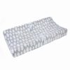 * Carter'S Loud Print Plush Velboa Changing Pad Cover Gray Designer Bedding