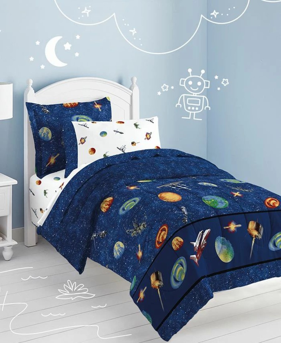 * Dream Factory Outer Space Twin Comforter Set Multi Comforter Sets