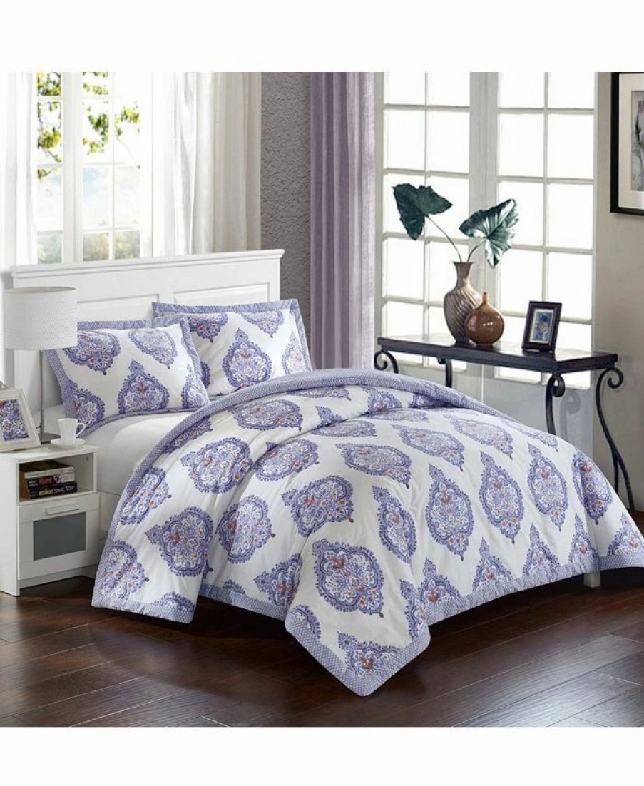 * Chic Home Grand Palace 2 Pc Twin X-Long Duvet Cover Set Lavender Duvet Covers & Sets