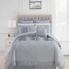 * Chic Home Yvette 12 Piece Queen Comforter Set Gray Comforter Sets