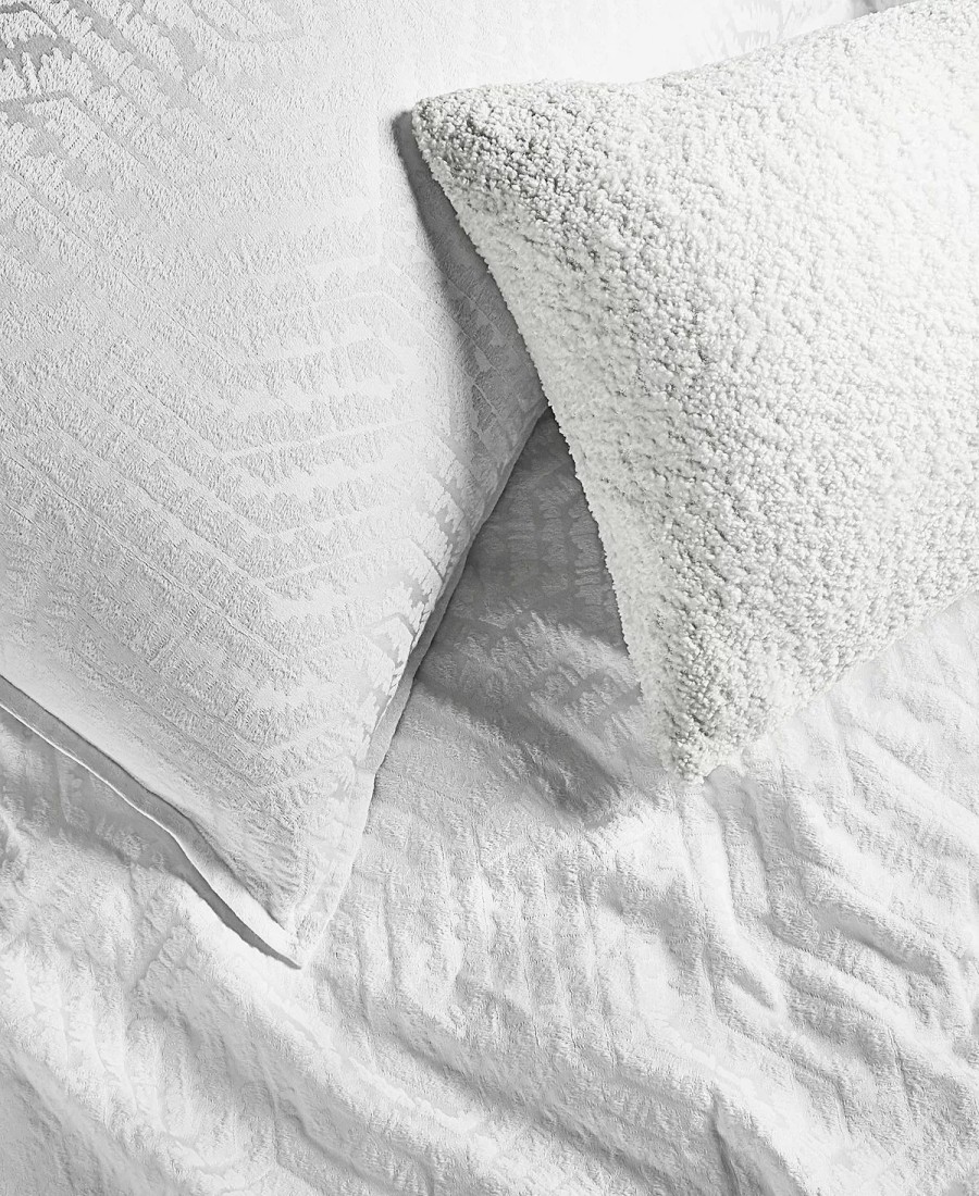 * Hotel Collection Etched Geo Sham, Standard, Created For Macy'S White Designer Bedding