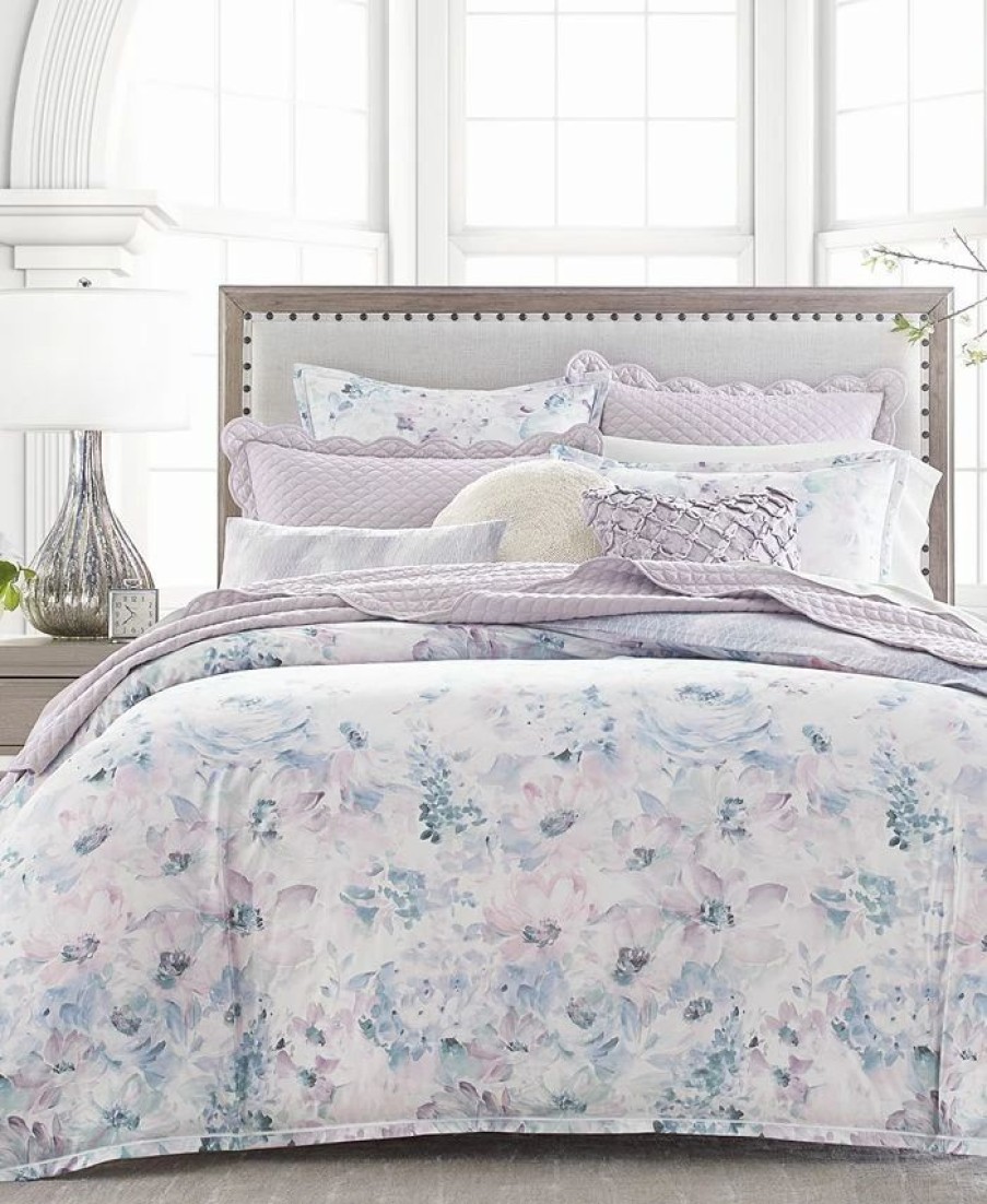 * Hotel Collection Primavera Floral Comforter, Full/Queen, Created For Macy'S Lilac Comforters: Fashion