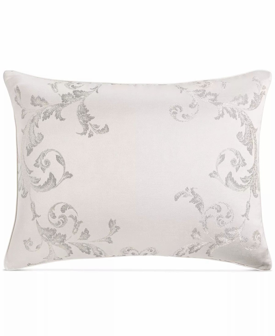 * Hotel Collection Frosted Scroll Sham, King, Created For Macy'S Snow Designer Bedding