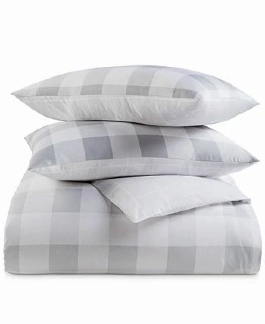 * Charter Club Gingham Colorblock 3-Pc. Comforter Set, Full/Queen, Created For Macy'S Comforter Sets