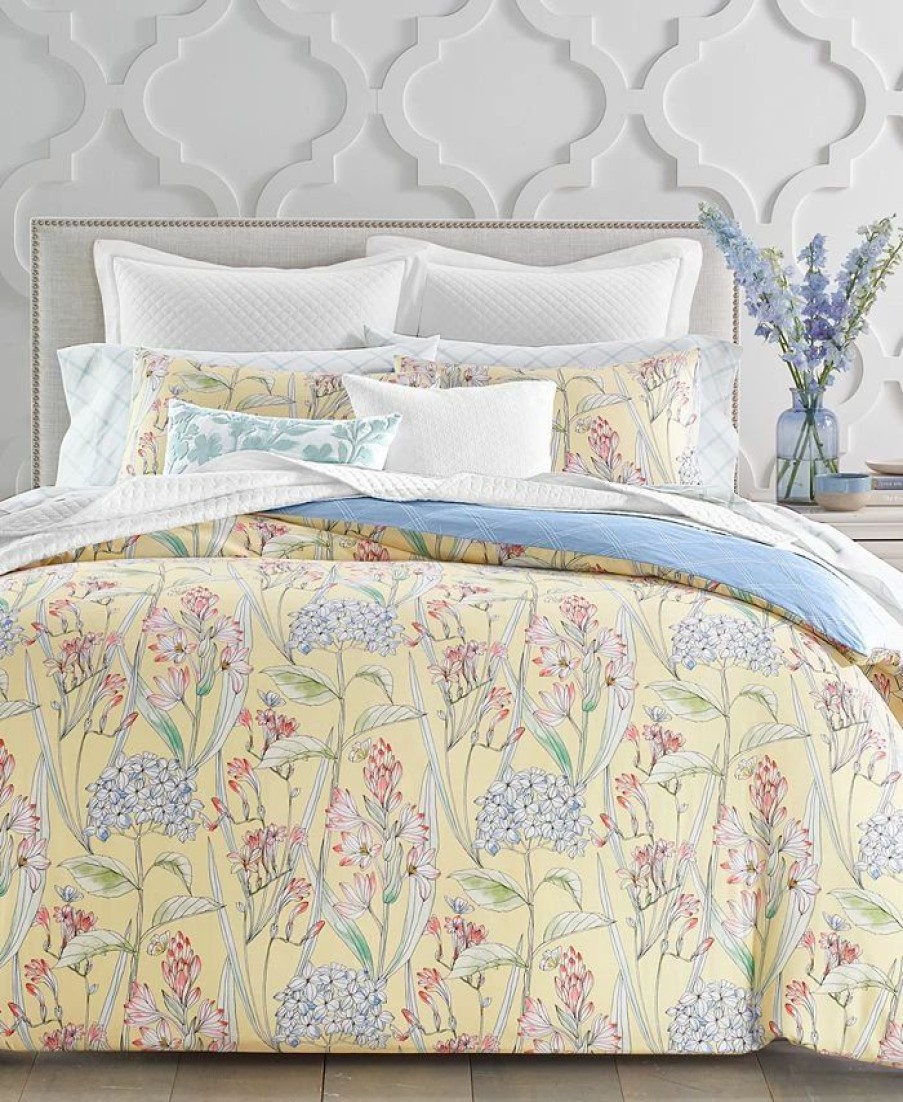 * Charter Club Hydrangea Duvet Set, Created For Macy'S Duvet Covers & Sets