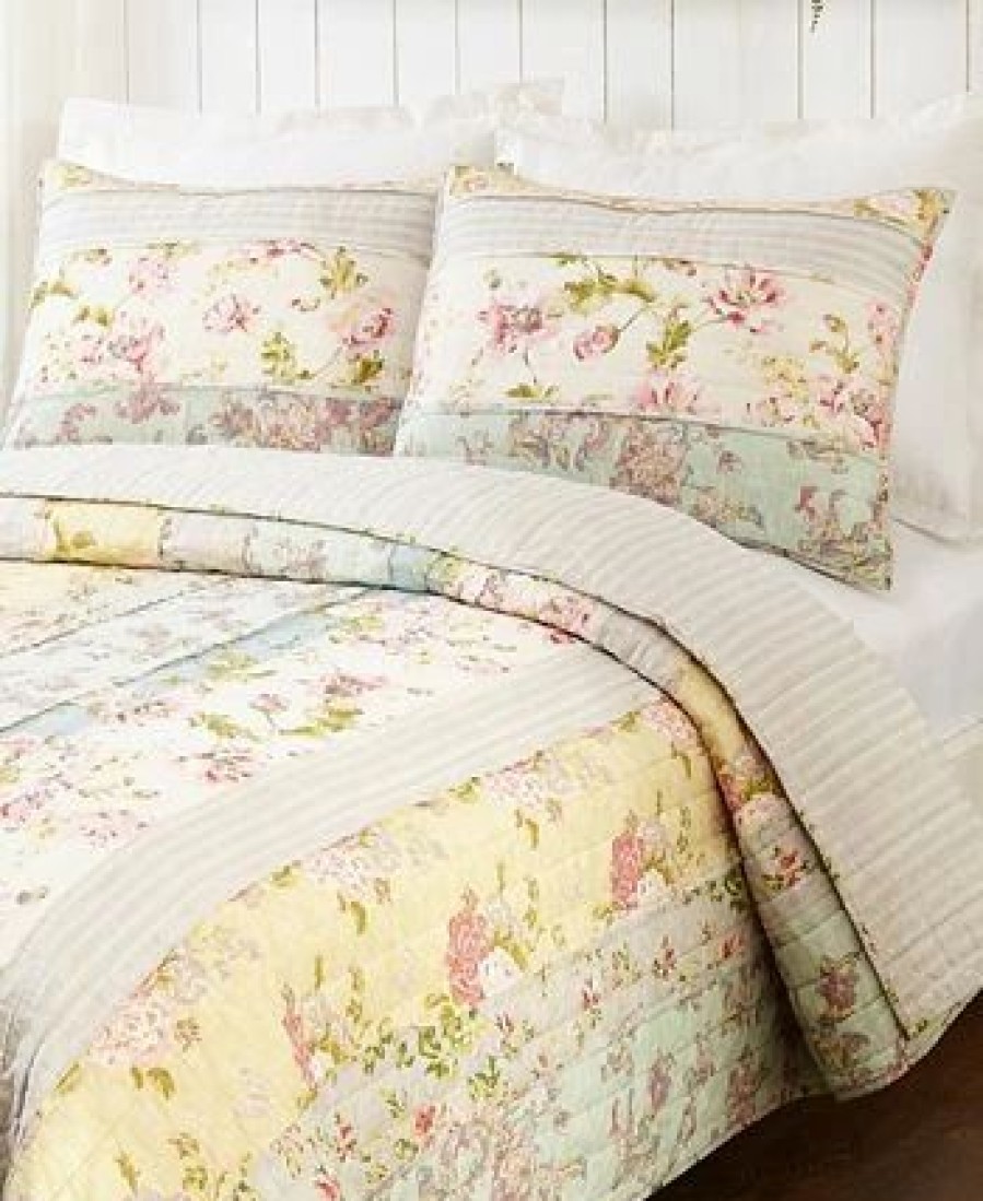 * Jessica Simpson Mels Floral Standard Sham Blue Designer Bedding