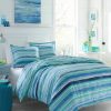 * Poppy & Fritz Alex Cotton Reversible 3 Piece Comforter Set, Full/Queen Open Blue Comforters: Fashion