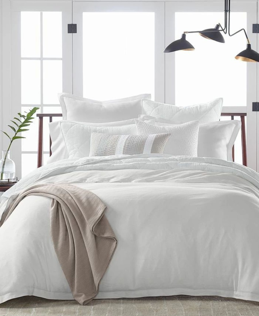 * Hotel Collection Linen/Modal Blend Duvet Cover, Full/Queen, Created For Macy'S Duvet Covers & Sets