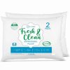 * Sensorpedic Fresh & Clean Ultra-Fresh Antimicrobial Pillows Standard, 2-Pack White Pillows