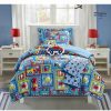 * Chic Home Race Car 5 Piece Full Comforter Set Blue Comforter Sets