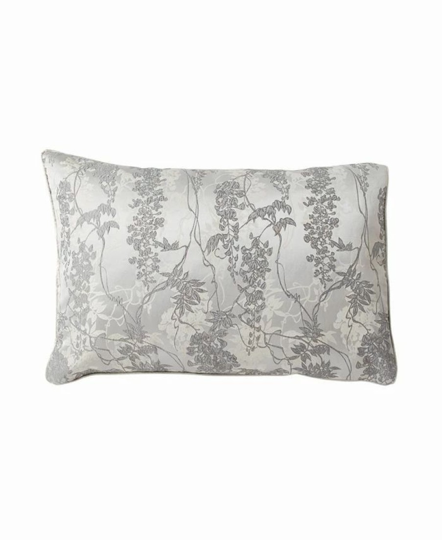 * Michael Aram Wisteria King Sham Grey Designer Bedding