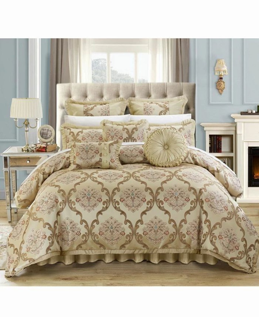 * Chic Home Aubrey 9-Pc Queen Comforter Set Comforter Sets