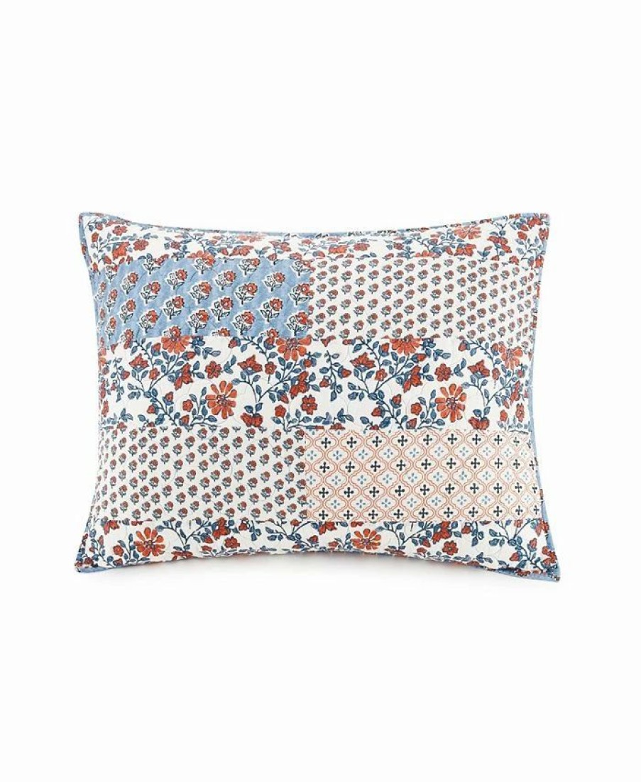 * Jessica Simpson Tallulah Floral King Sham Blue Designer Bedding