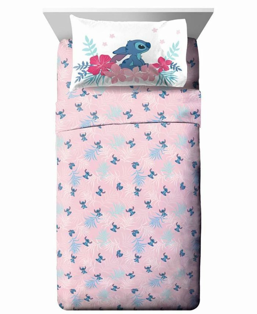 * Lilo Stitch Paradise Dream 3 Piece Sheet Set, Twin Multi Sheets & Pillowcases