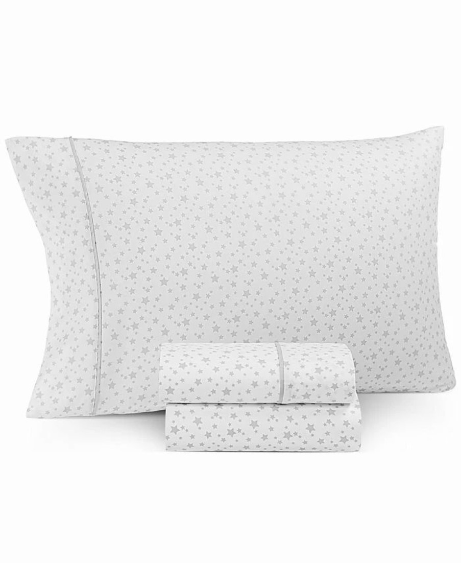 * Charter Club Kids 3-Pc. Cotton Sheet Set, Twin, Created For Macy'S Stars Sheets & Pillowcases