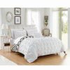 * Chic Home Zissel 4 Pc Queen Duvet Cover Set White Duvet Covers & Sets