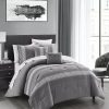 * Chic Home Brice 4 Piece Comforter Set, Twin Comforter Sets