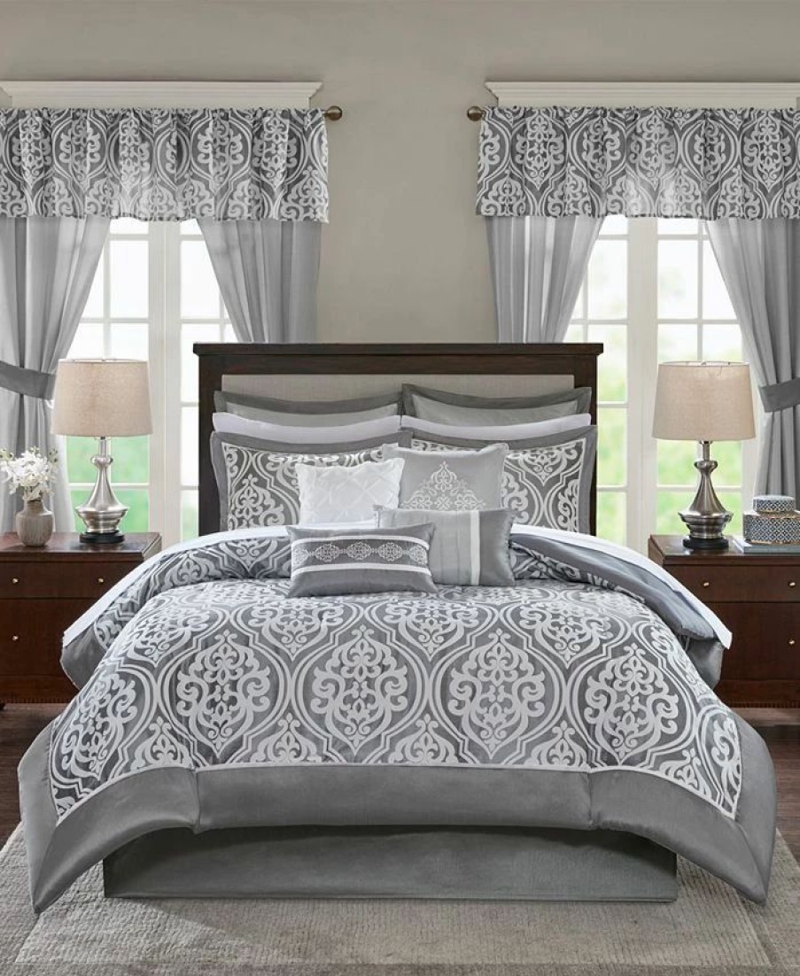 * Madison Park Essentials Jordan 24-Pc. King Room In A Bag Comforter Sets