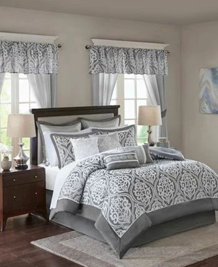 * Madison Park Essentials Jordan 24-Pc. King Room In A Bag Comforter Sets