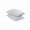 * London Fog Pack Of 2 Cool Touch Microfiber Pillow, King White Pillows