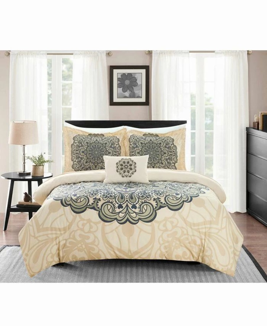 * Chic Home Mindy 6 Piece Twin Bed In A Bag Duvet Set Comforter Sets