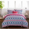 * Chic Home Gavin 4 Pc Full Duvet Cover Set Fuschia Duvet Covers & Sets