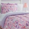 * Design Studio Unicorn Floral 8-Piece Twin Comforter Set Pink Comforter Sets