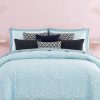 * Kate Spade New York New Bloom Comforter Set Collection Blue Comforters: Fashion